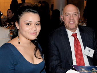 The reception allows scholarship recipients and their donors to meet. Photo: Chris Balmer '07